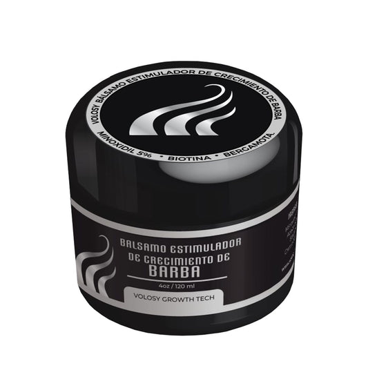 R) CRECIMIENTO DE BARBA Y BIGOTE, Crema Estimuladora con Minoxidil, Bergamota y Biotina.