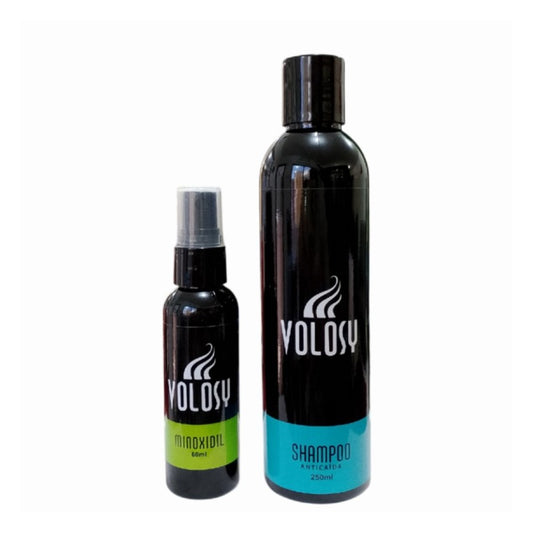 K) Combo Anticaída Volosy: Minoxidil 5% + Shampoo Anticaída