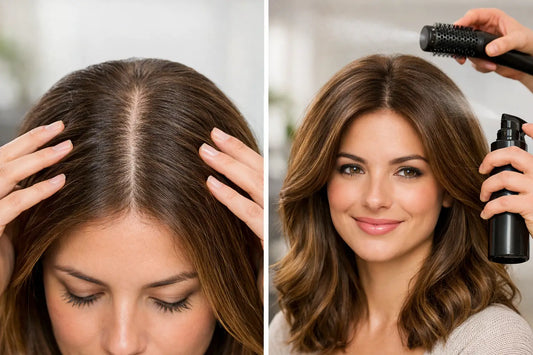 Cómo ocultar raya ancha y dar densidad al cabello
